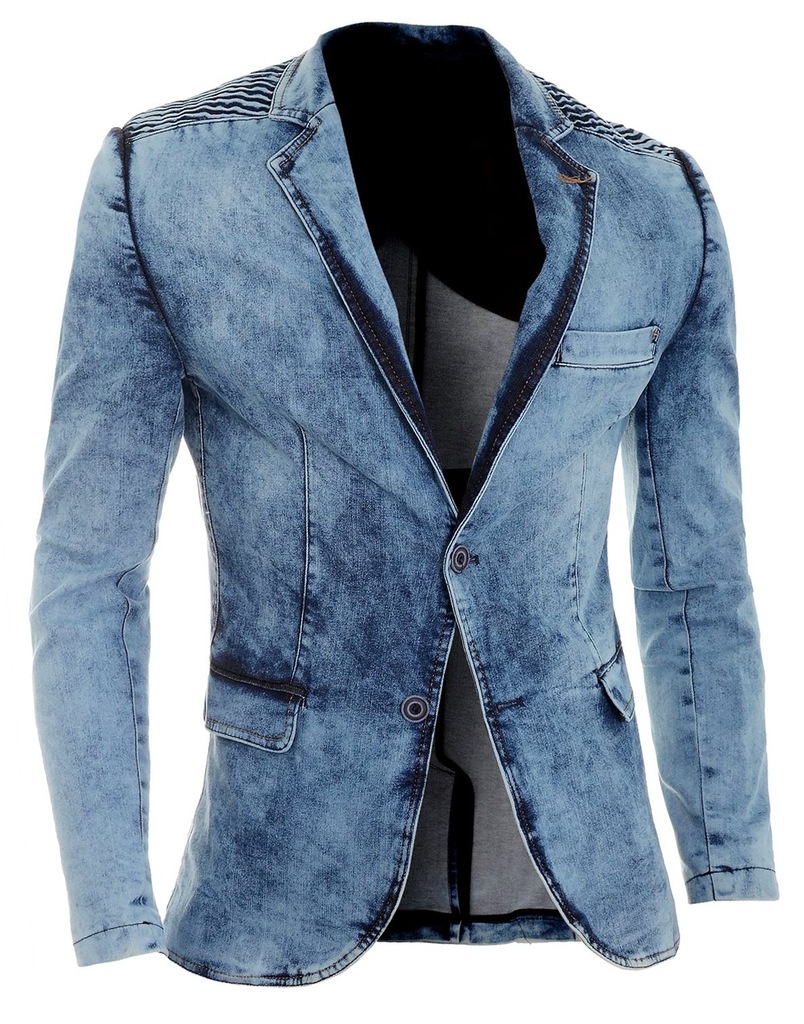 Urban Denim Elegance Mens Jacket